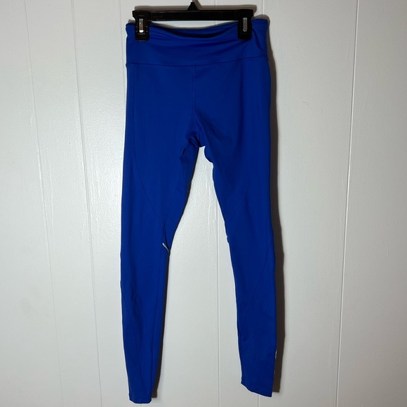 Forever 21 blue stretch leggings athletic yoga running cycling Athleisure sz XS - Picture 2 of 8